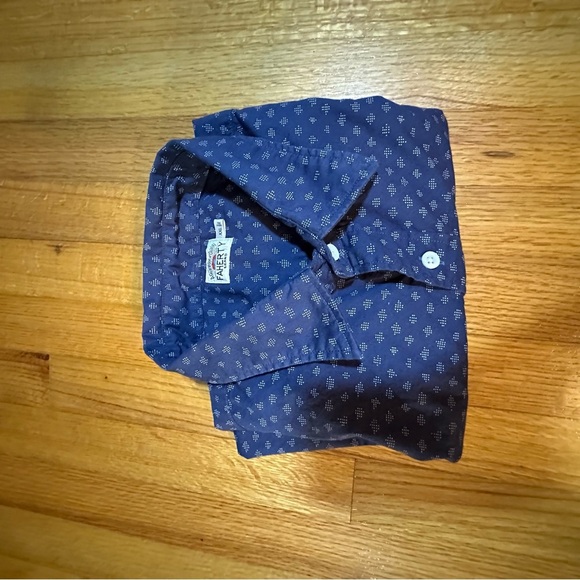 Faherty short sleeve Men’s Shirt XXL  All Over Print Blue 
(A3 - Picture 10 of 10